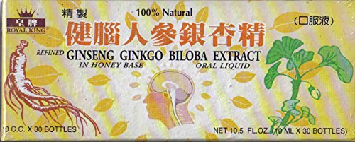 Royal King - Ginseng Ginkgo Biloba Extract Oral Liquid, 10 ml x 30 bottles