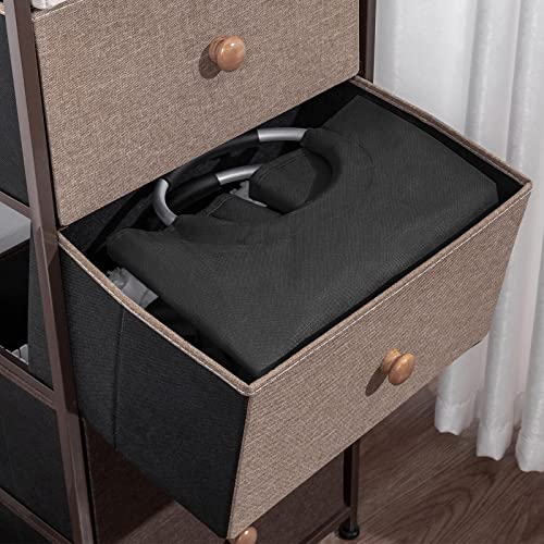 Zero Jet Lag 115L X-Large Laundry Basket Collapsible Fabric Laundry Hamper Tall Dorm Laundry Bag With Handles (Black And Light Gray) #TOP4