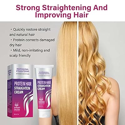 Lovely Bamboo Hair Straightener Cream, Silk & Gloss, Protein Correcting, Nourishing & Fast Smoothing for All Hair Types