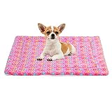 Saymequeen Puppy Warm Cushion Pet Sleep Mat Dogs Crate Pad Cat Bed Mattress Crates Mat (S:50x35cm/19