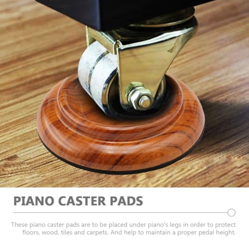 Almohadillas de algodón ABS y EVA para pies de piano con base protectora de suelo 4