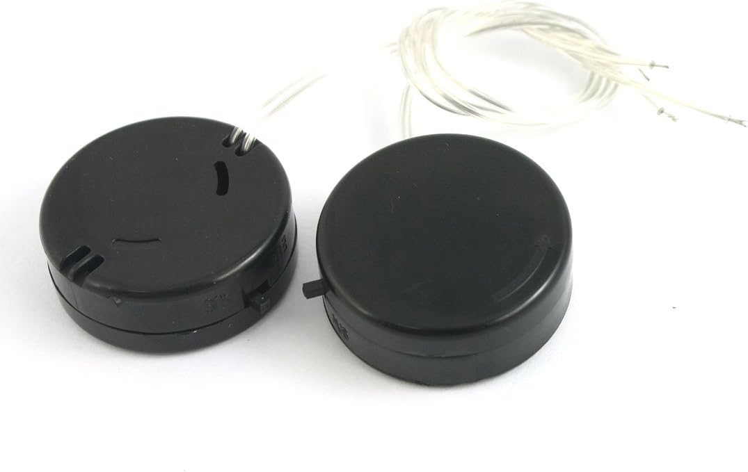 uxcell 2pcs Black Battery Round Button Cell Coin Holder Socket w Cover
