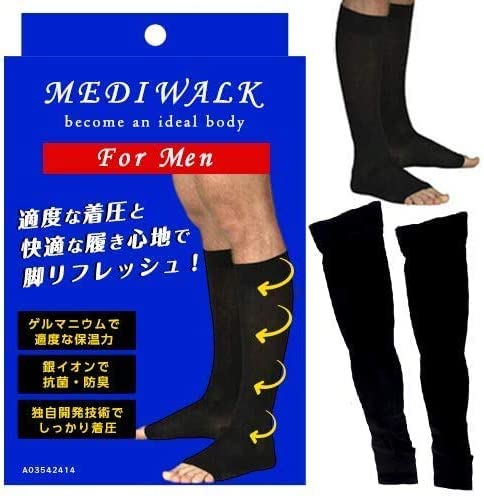 Amazon.co.jp: MKY Company 着圧ソックス メンズ メディウォーク 加圧