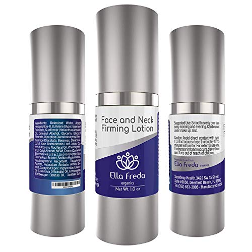 Neck Firming Cream - Skin tightening Cream for Face Neck & Decolette, Double Chin Reducer, Firming, Tightening, Lifting & Moisturizes, Body, Thighs, Arms 1 oz.