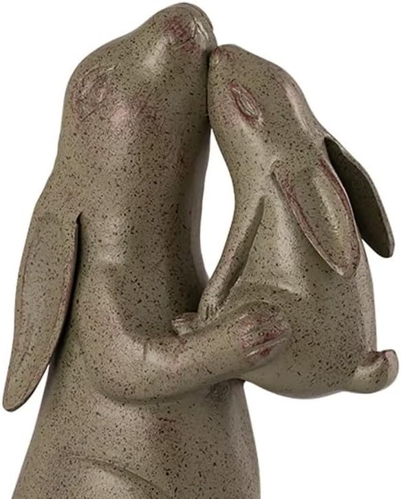 SPI Home Tender Moment Rabbits Garden Sculpture 53045 - Aluminum Outdoor Statue Stretching Yoga Frog One Size
