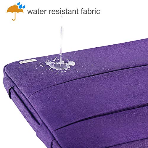 Image of V Voova Laptop Sleeve Carrying Case 13 13.6 Inch Compatible with MacBook Air 13 M1 /M2 /M3 /M4, MacBook Pro 13 /14, IPad Pro 13, Waterproof Slim Computer Cover Bag with Handle, Purple