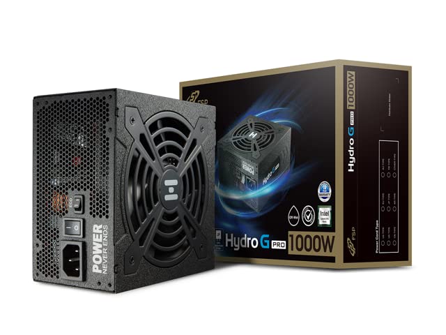 FSPHydro G PRO 1000W 80 Plus Gold Full Modular ATX 12V V2.52 Active PFC Power Supply with 10-Year Warranty (HG2-1000)