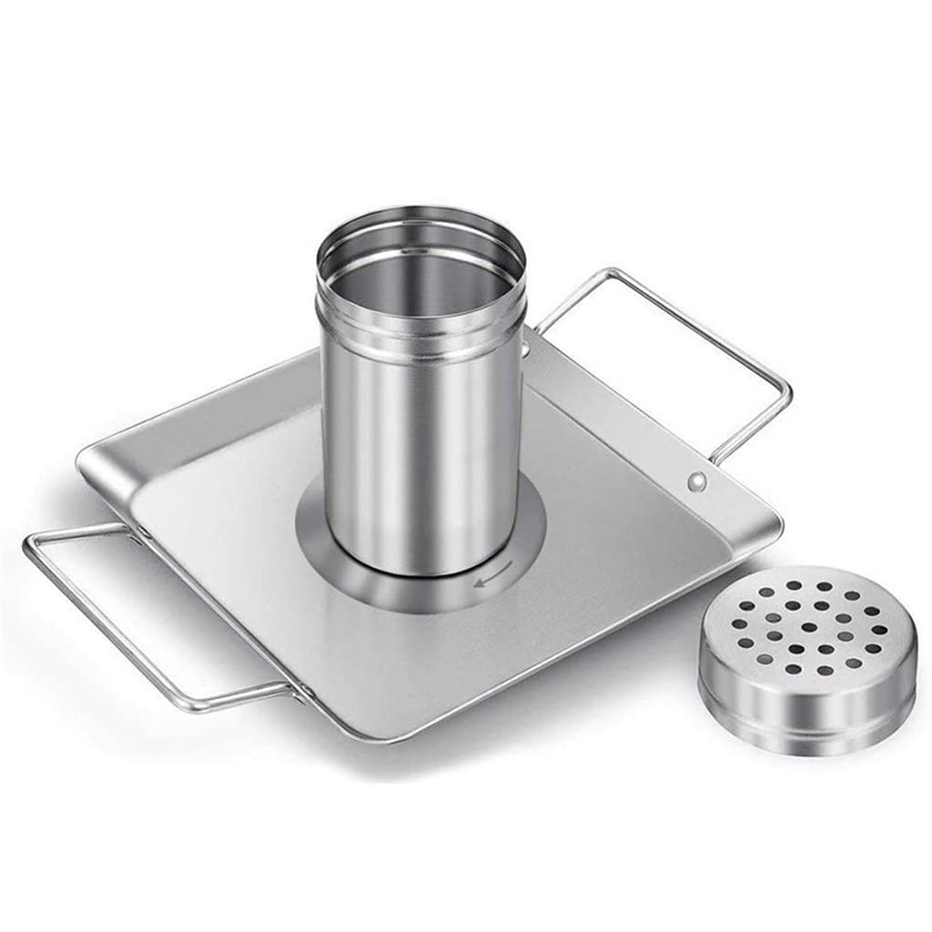 ADITAM KANBUN Portabottiglie per Birra e Vino per Barbecue in Acciaio Inossidabile con lattina di Birra Griglia per teglia per Barbecue Double The Comfort