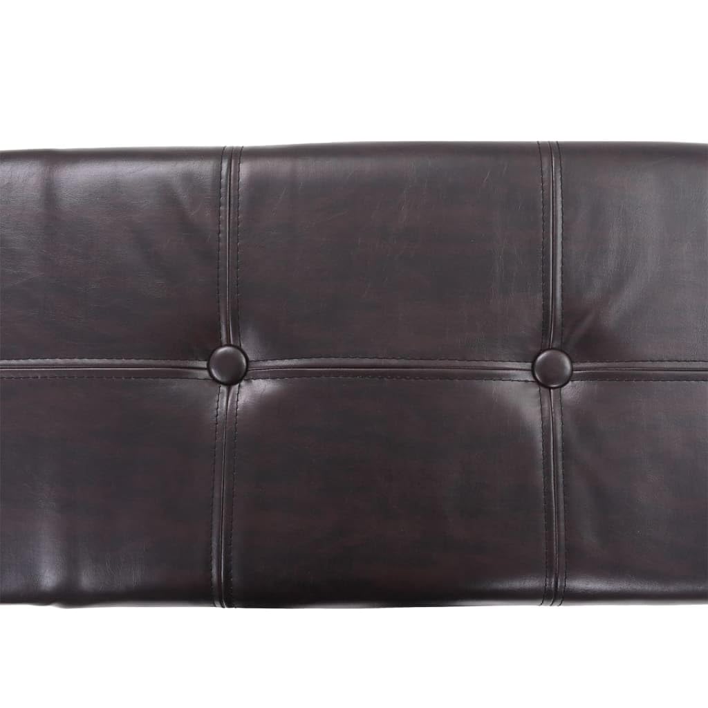 vidaXL Ensemble de Banc Lot de 2 Jacinthe d'eau Marron