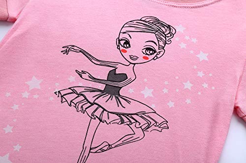RKOIAN Little Girls' Short Sleeve Pajamas Sets Toddler 100% Cotton Pjs Kids Sleepwears3