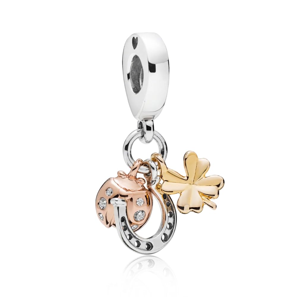 LMLMECREA Charms Anhänger 925 Sterling Silber - Persönliche Charms für Europäische Armbänder - Süßes Tier Geschenk für Frauen, Mamas & Töchter