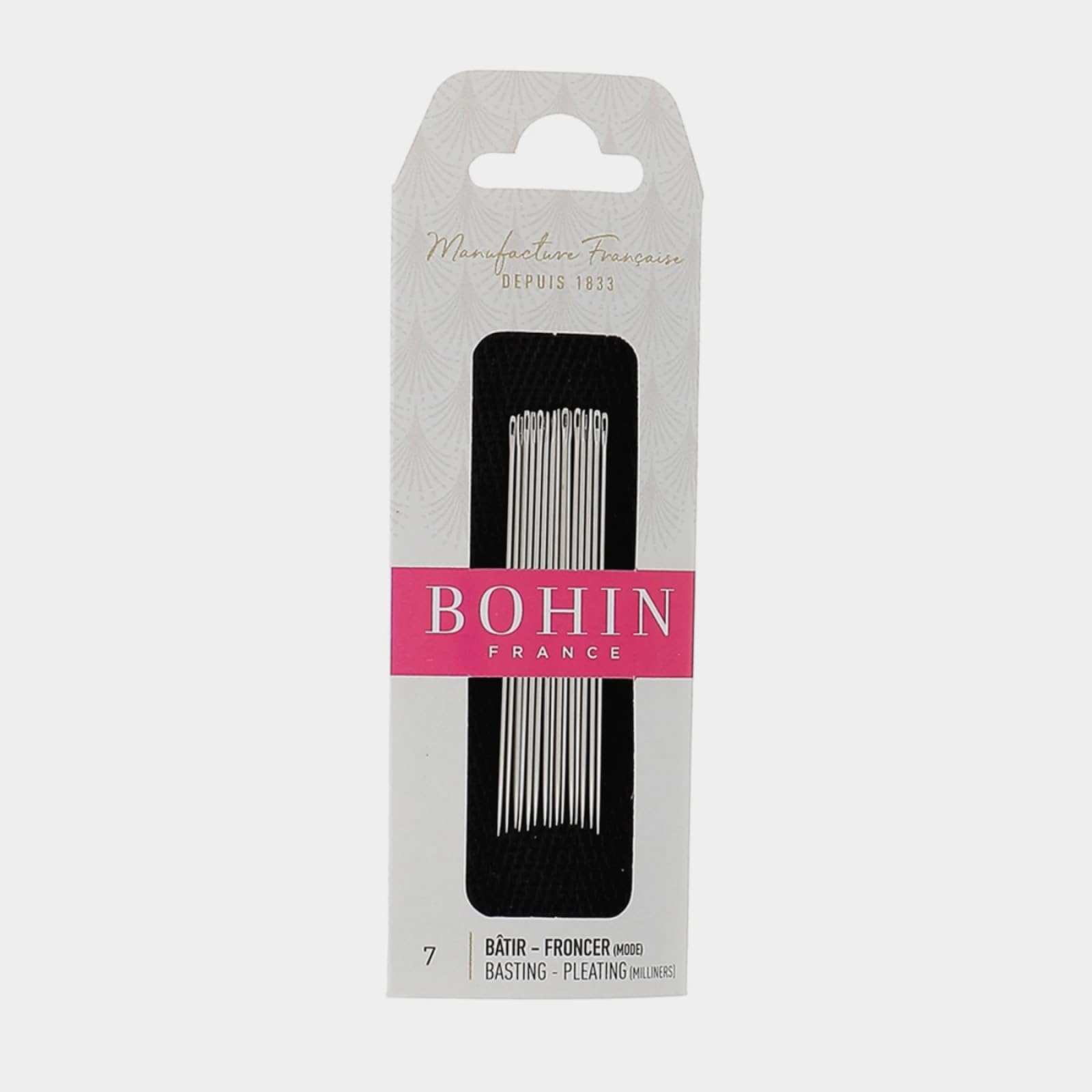 Bohin Silver Bh00618 Milliners/Straw Needles No 7, Metal, 0.1 X 0.1 X 5 Cm