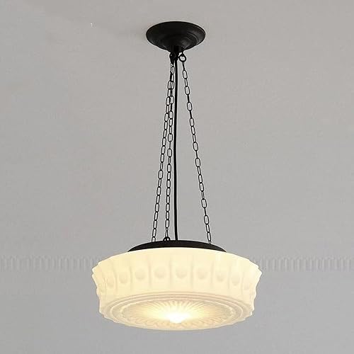 OQHAIR Candelabro de cristal minimalista francés retro creativo lámpara colgante de hierro forjado hogar dormitorio mesita de noche restaurante