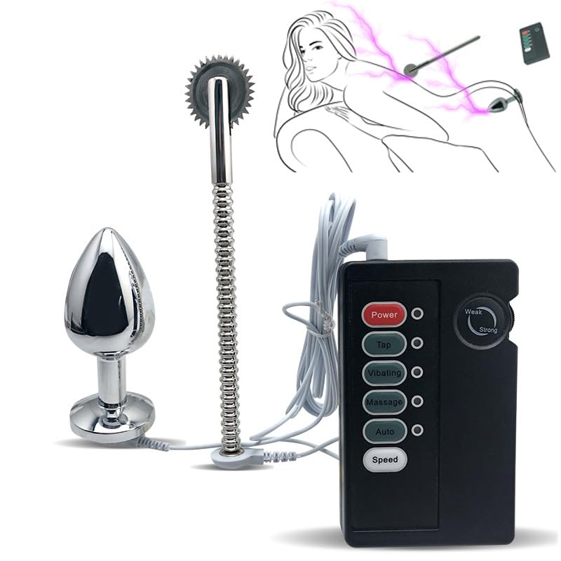 Bondage Masters Plug anal électro-sexuel E-Stim et moulinet Whartenberg