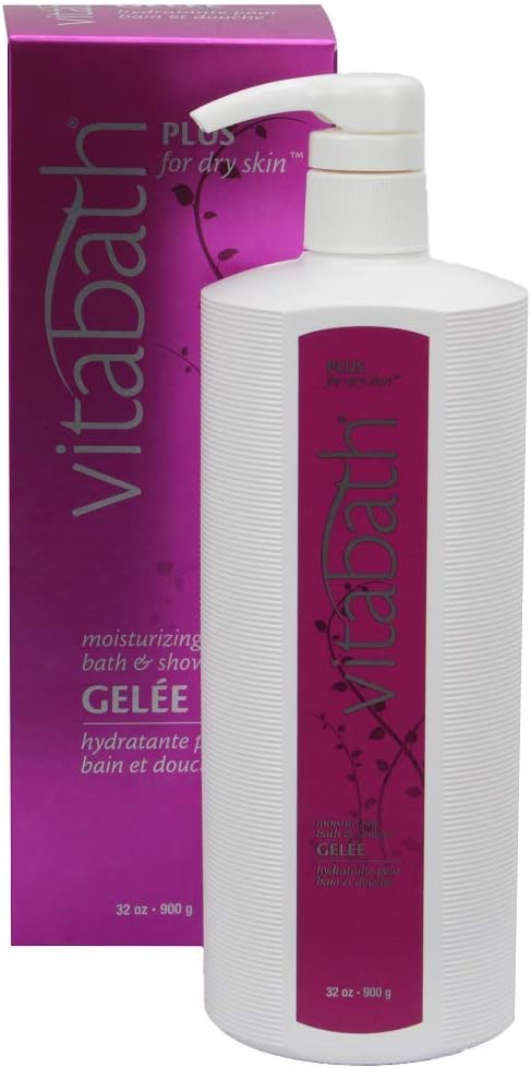 Vitabath Moisturizing Bath & Shower Gelee, Plus Dry Skin 32 oz (900 g)