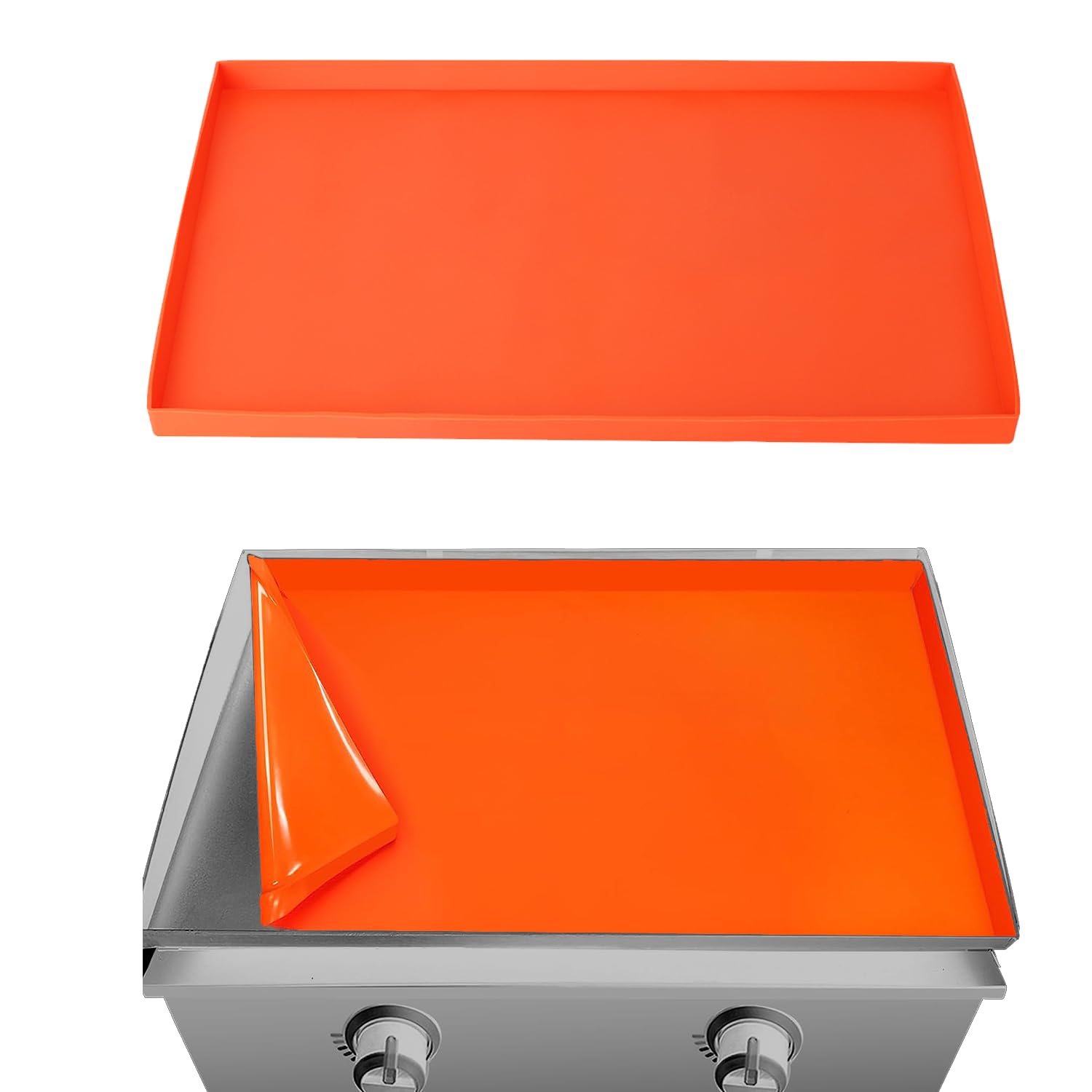 Brinman Silicone Griddle Mat for Blackstone Griddle, 22inch Blackstone Griddle Cover Accessories,Protects Griddle from Rust,Dirt,Insect.Food Grade Silicone Grill Mat,Griddle Silicone Protective Mat