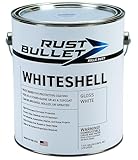 RUST BULLET WhiteShell - Gloss White - 1 Gallon - UV Resistant Rust Preventive Coating, Corrosion Control & Long-Lasting Protection for Metal