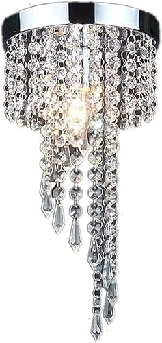 Lámpara de techo de decoración artística, moderna lámpara de cristal LED cromada, lámpara de techo colgante de cristales, candelabros