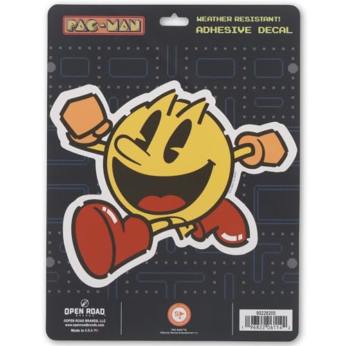 Pac-Man Jumping Autocollant Vinyle Autocollant Vintage Pac-Man pour Voiture, Fenêtre, Bouteille d'eau ou Ordinateur Portable