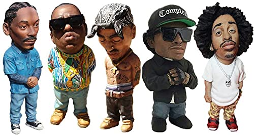 Adornos de Resina Rapero Figuras Decorativas Hip-Hop (5 Piezas)