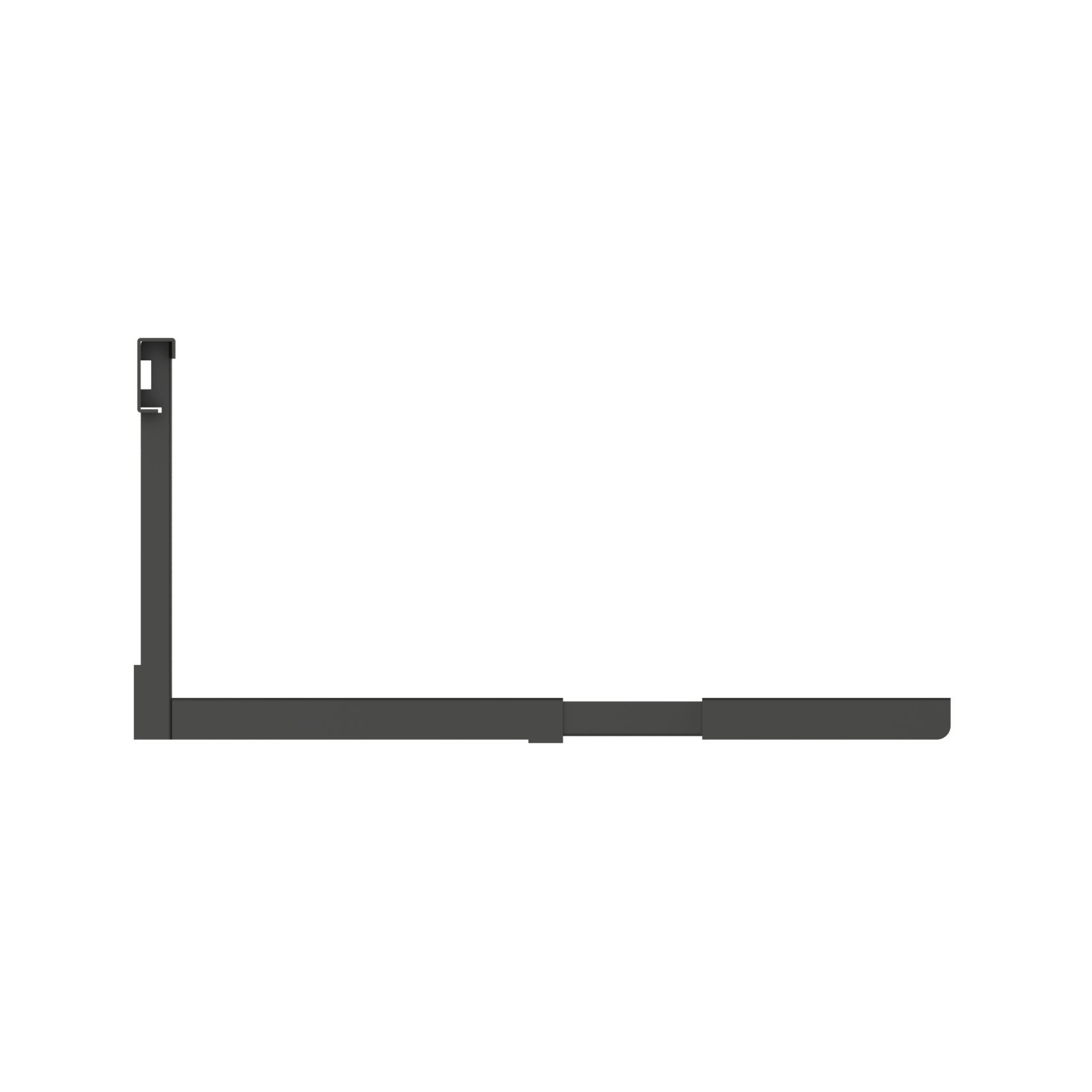 PureMounts MWH-01 Soporte universal / de microondas para montaje en pared Brazos de extensión ajustables en longitud (385-535 mm), ancho de la pluma: 43 cm, capacidad de carga: Máx. 35,0 kg, negro