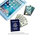 WALNEW Universal Waterproof eReader Protective Case Cover for Kindle Colorsoft Signature Edition/7'/6.8'/6' Kindle 2024/Oasis/Kindle Fire 7,iPad Mini,Kobo Clara/Nia and More,Lightblue