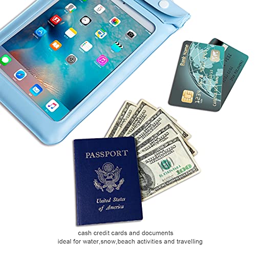 Image of Walnew Universal Waterproof eReader Protective Case Cover for Amazon Kindle Oasis Kindle Paperwhite Kindle 4 Kindle Keyboard Kindle Touch Kindle Fire Sony eBook Reader Wi-Fi Kobo Touch Kobo Wi Fi Nook Simple Touch iPad Mini and more Lightblue