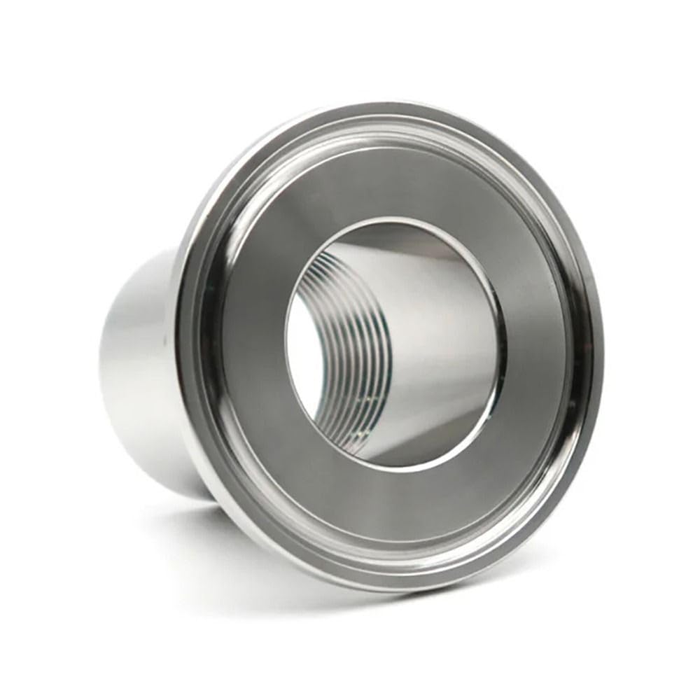 DN15-DN40 1/4" 3/8" 1/2" 3/4" 1" Conector de conexión de tubería con abrazadera de rosca hembra/macho BSPT, adaptador TriClamp para elaboración casera sanitaria SUS304, hembra DN32