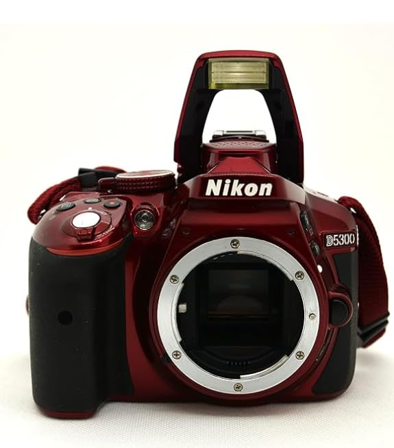 Amazon | Nikon デジタル一眼レフカメラ D5300 レッド 2400万画素 3.2  