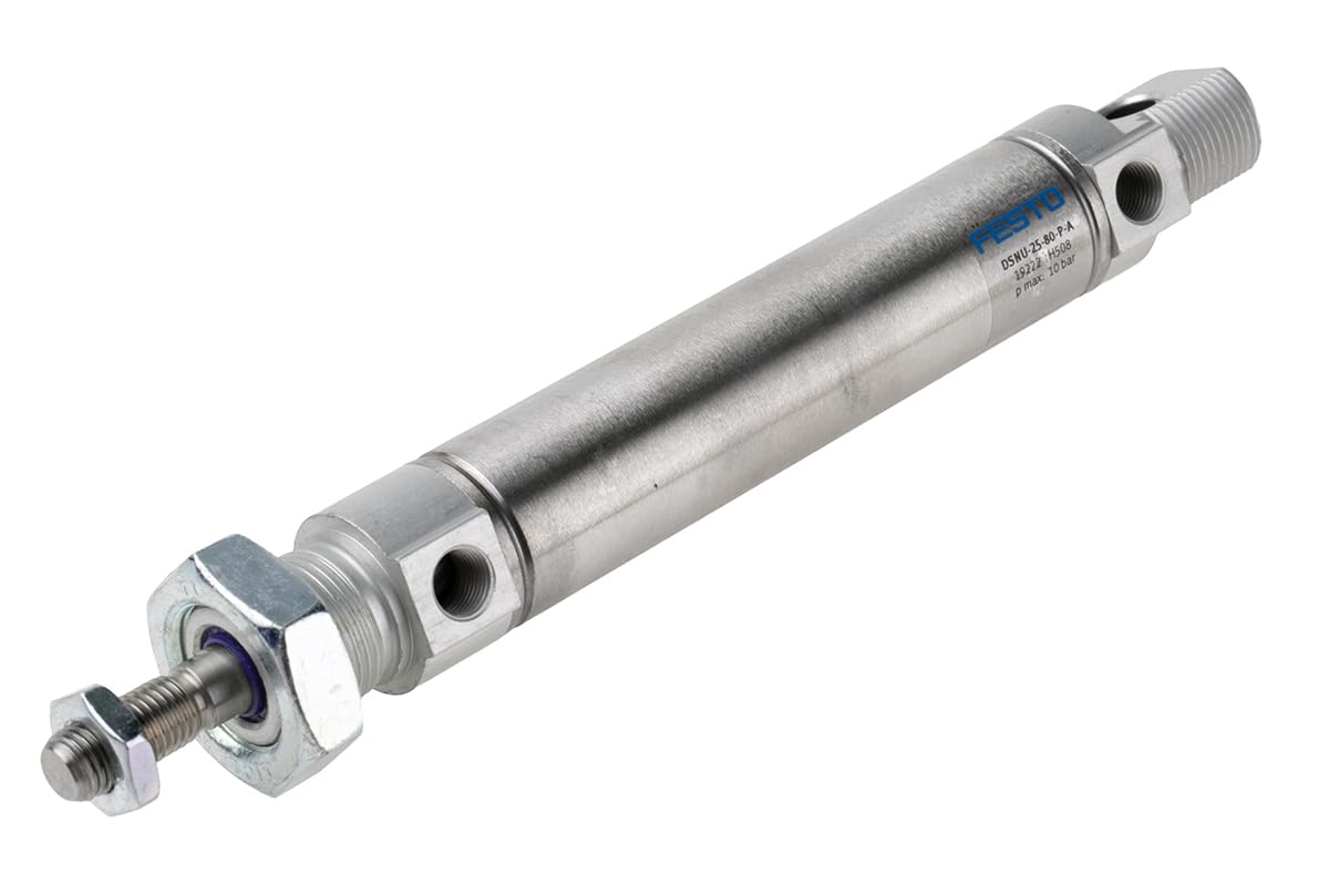 DSNU-25-80-P-A (19222) Normzylinder Hub:80mm Kolben-Durchmesser:25 mm Kolbenstangengewinde:M10x1,25