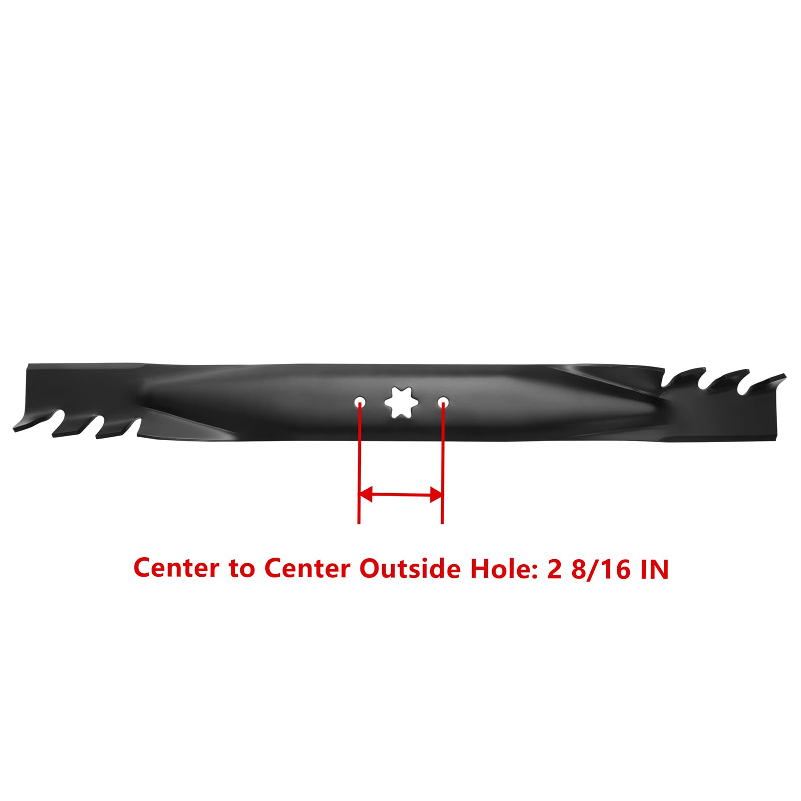 Parts Camp Cuchilla para cortacésped sustituye a Cub Cadet/MTD 942-04290-X, 742-04244-X, 942-04244, 942-04244A, 742-04290 para cortacésped de 46 pulgadas. Cut MTD, Cub Cadet, Troy-Bilt (juego de 2)