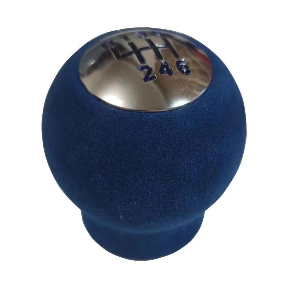 Sxqpocar Blue Anti Fur 6 Speed Gear Shift Knob For Toyota 86 For Gt86 For Gr86 2013-2023 Shift Lever Head(Blue)