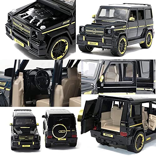 Image of Alloy Car Model Diecasts Metal Toy with Sound /Light /Pull-Back Off-Road Vehicles Car Model Collection Kids Toys Gift Multicolor Pack of 1 (1:32 AMG G63)