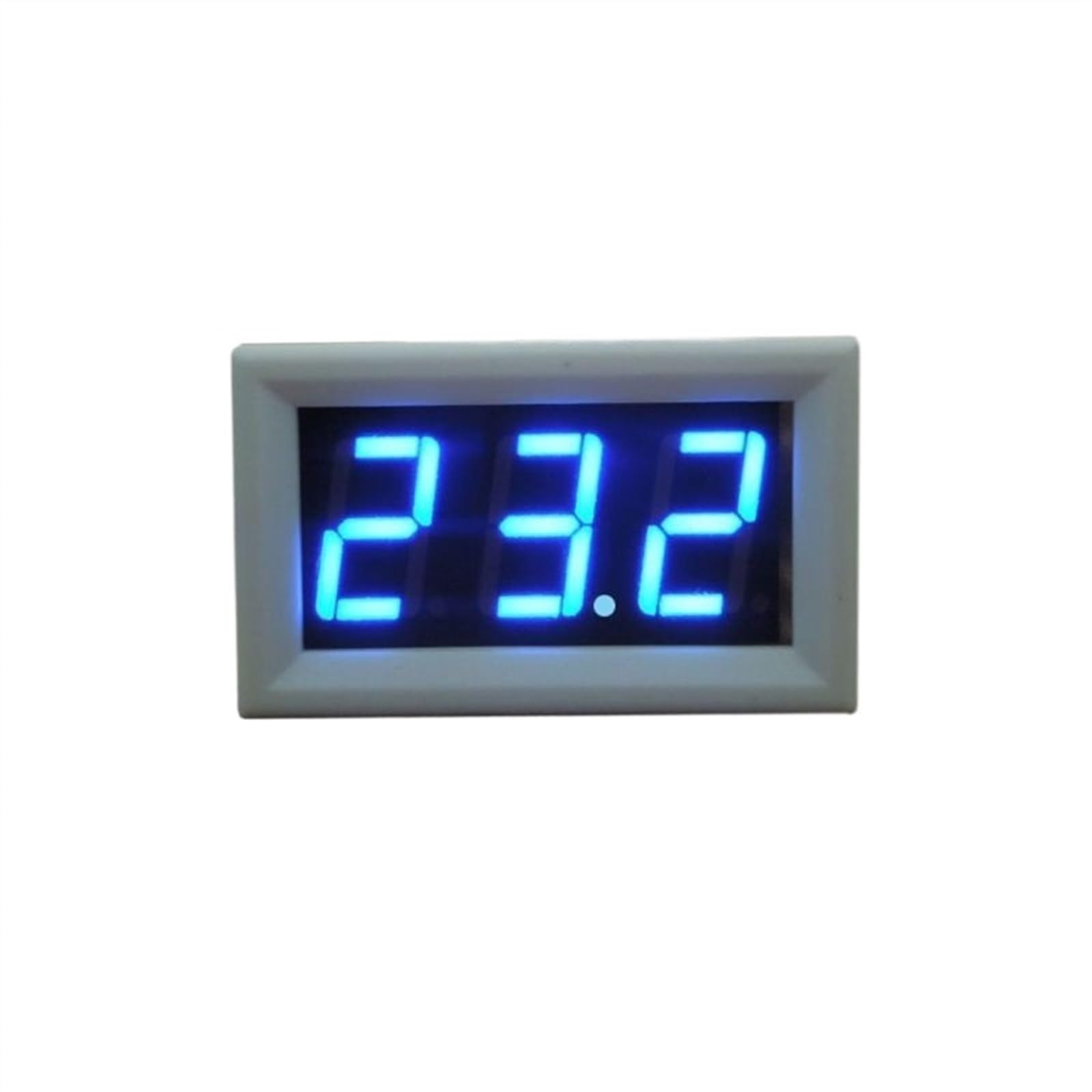 Voltímetro Digital LED AC 30-500V 0,56 ", medidor de voltaje, instrumento de voltios, 2 cables, pantalla azul, 110V, 220V, 0,56 pulgadas, probador de voltios