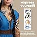 Savvi - 12 Avatar Temporary Tattoos: Skin-Safe Ink, Great for Parties and Everyday Wear, Gifts for Teens and Adults, Made in the USA [2 sheets, 12 count]