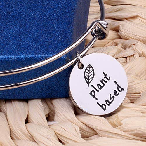 Plant Based Vegan Charm Bracelet Vegetarian Jewelry Vegan Gift3