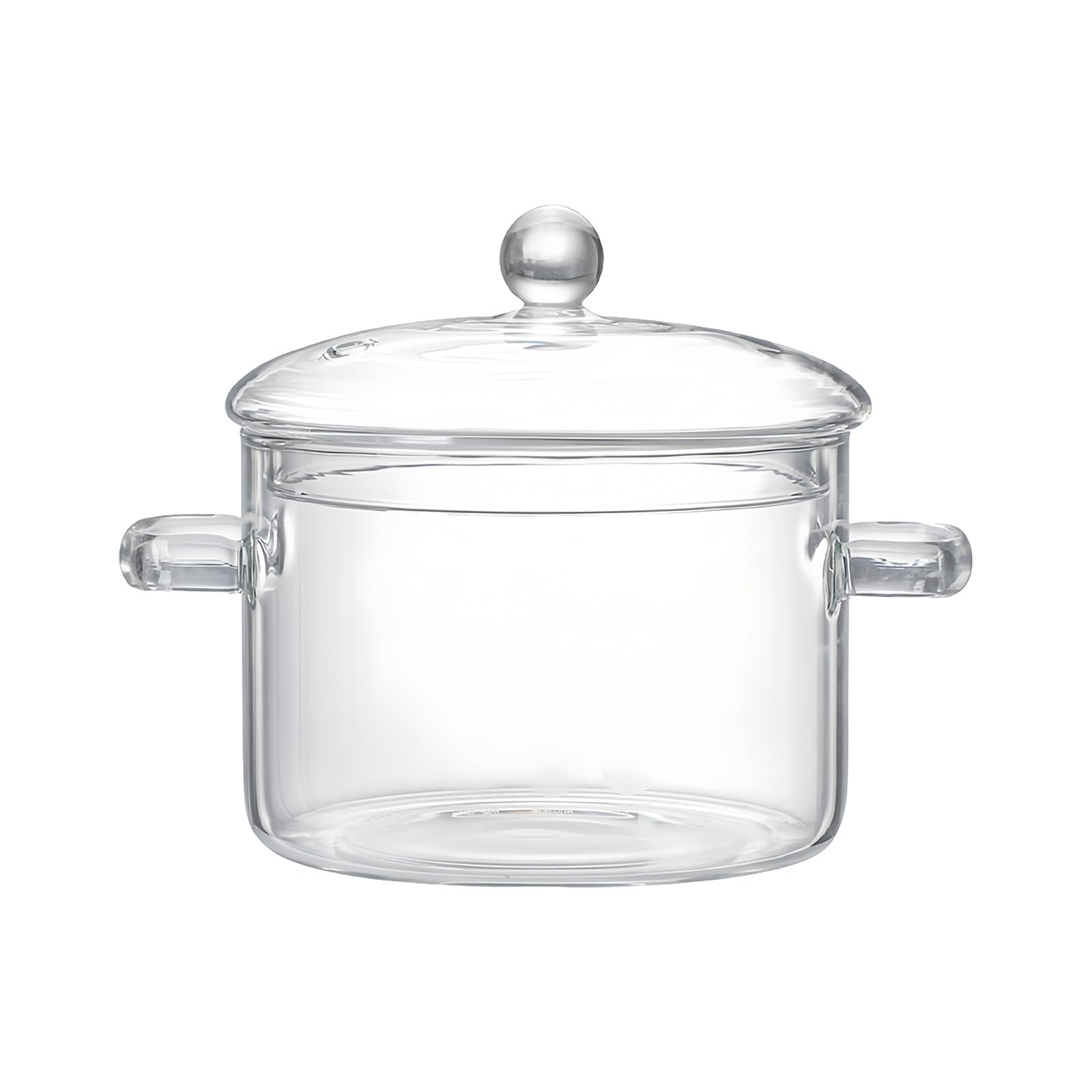 Tsophreniq Premium Thickened Clear Stockpot Leak Proof Lid Designs Excellent Heat Distribution for Cooking Enthusiasts Clear Stovetop Cookware