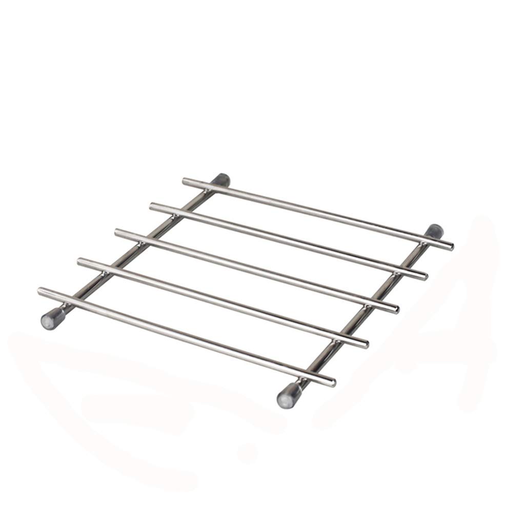Stainless Steel Trivet - 15cm Square, Pot and Pan Worktop Stand