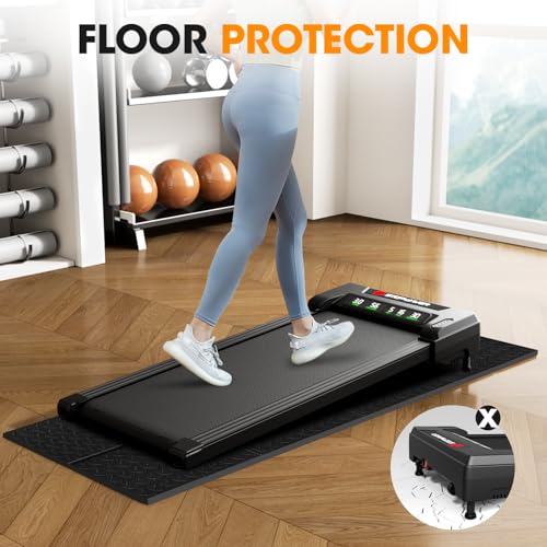 Image of Stepwaver Walking Pad Mat for Carpet, Treamill Mat for Hardwood Floors, High Density, 0.2 inch Thickness, Folable, Floor Protection Mats for Bike, Elliptical, Treadmill