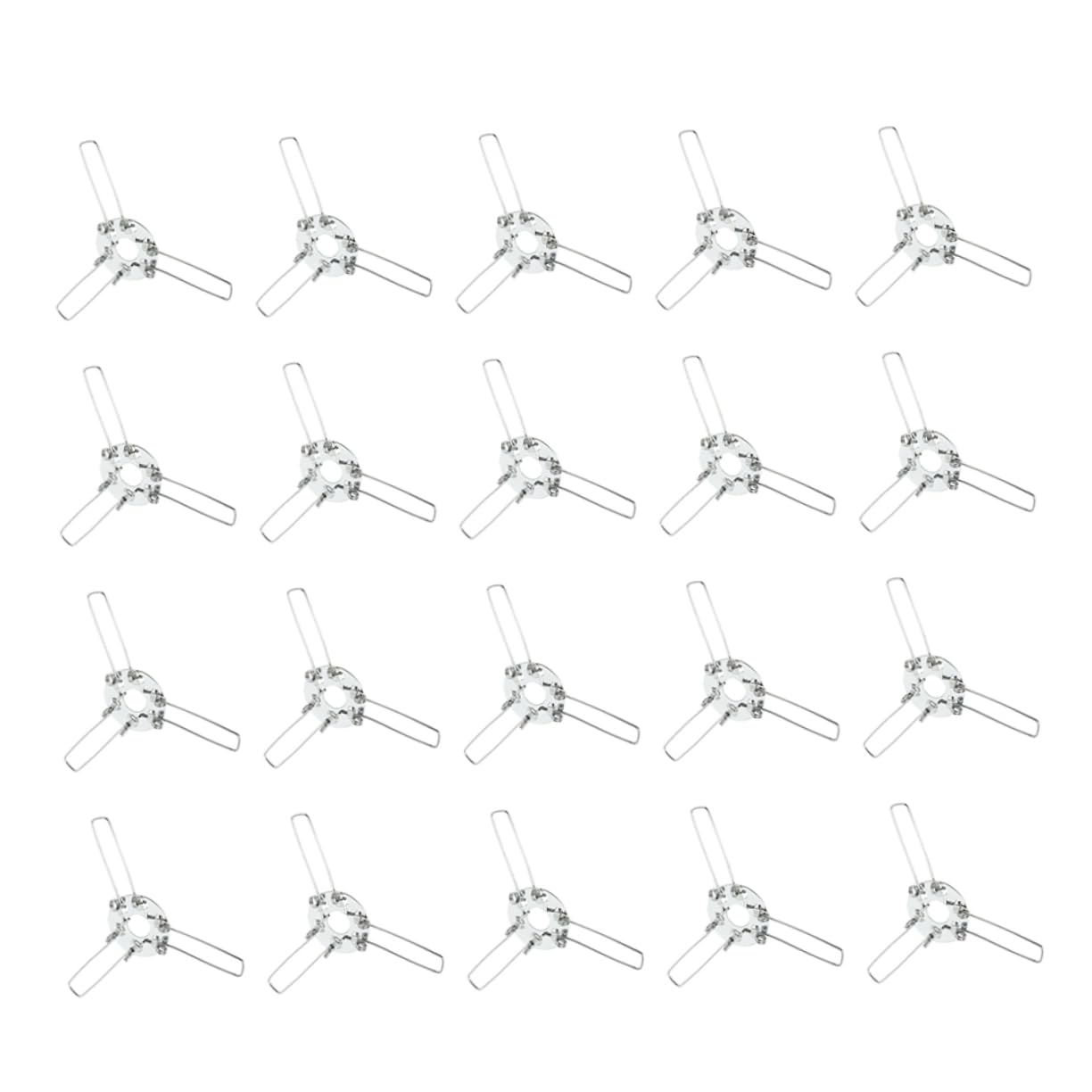 balacoo Metal Lampshade Spring Clip 24pcs Set for Rattan Bamboo Glass Ball Lamps Enhance Visual Appeal