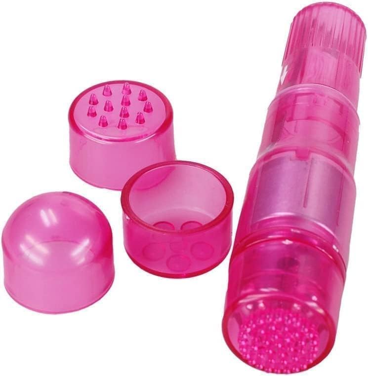 Miniatura 5 de Mini herramienta portátil de masaje vibratorio para el cuerpo, 4 cabezales, bolsillo de masajeador para mujeres, cuello, hombro, cara, espalda, pies