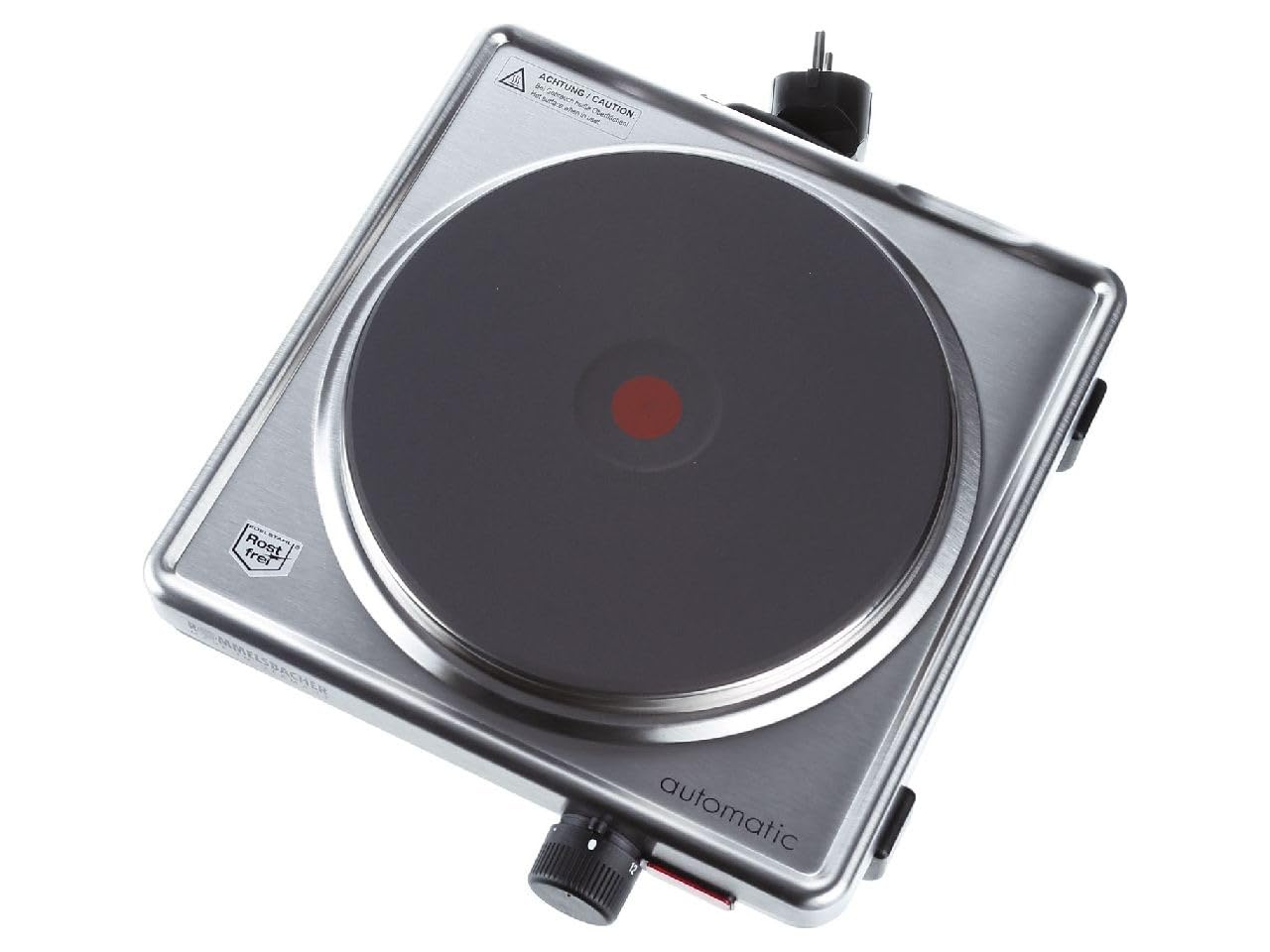 Rommelsbacher AK 2099/E Plaque de cuisson Acier inoxydable 2000 W (Import Allemagne)