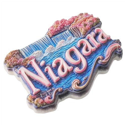 Imán decorativo 3D Niagara Falls Canadá para refrigerador miniatura 4