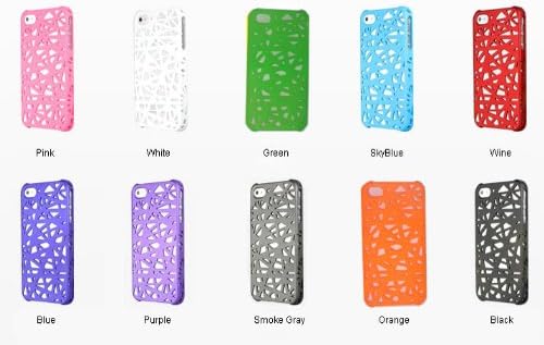 MKT TM_Newest arrival - Bird Nest design hard Case / Skins / Cover for Apple iPhone 5G - 10 colors (Black, Orange, Wine, Blue, White, Green, Smoke Gray, Purple, SkyBlue, Pink)