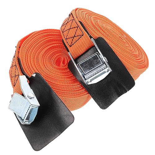Mikikit Endless Ratchet Straps Zinc Alloy Buckle Heavy Duty Lashing Straps for Boat Truck Cargo