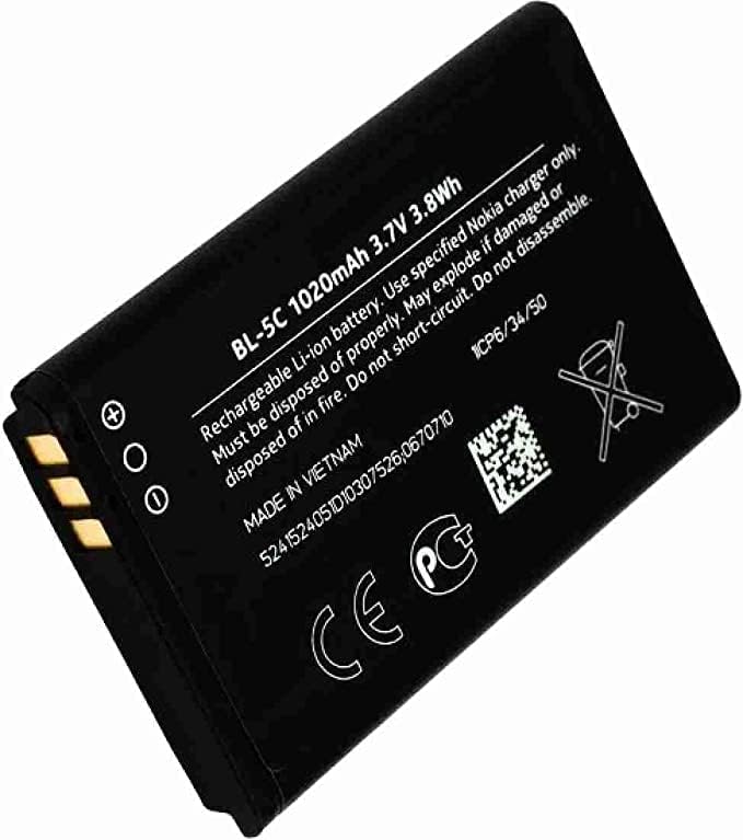 Nextwave 1020mAH 3.7V Li-Ion BL5C Battery Compatible for Nokia BL-5C (1020mAH) 1100 3100 2310 6030 6230 3120 E50 E60 N71 N70 (B0CFK2HGQS) Amazon Price History, Amazon Price Tracker