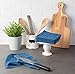 DII Basic Terry Collection Solid Windowpane Dishcloth Set, 12x12, Blue, 6 Piece