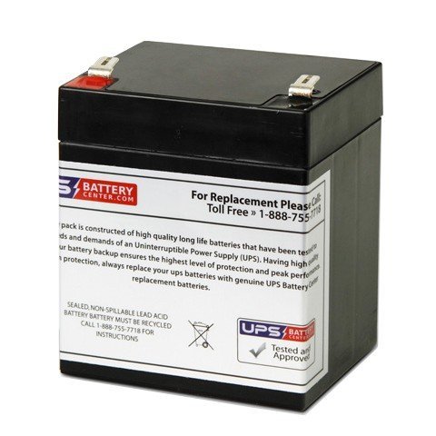 Replacement Battery F&H UN5-12 12V 5Ah Sealed Lead Acid Battery with F2 Terminal