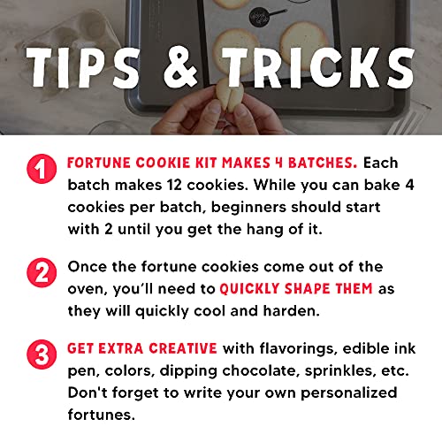 image for Global Grub DIY Fortune Cookie Kit - Personalized Fortune Cookies Kit 