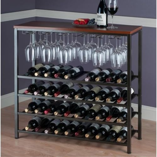 Soporte para botellas de vino Oakestry 12 botellas metal miniatura 5